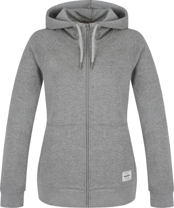 Dámská bavlněná mikina HUSKY Brool L šedá Velikost: XL
