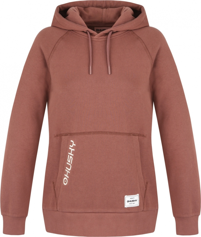 Dámská bavlněná mikina HUSKY Buggy L hnědá Velikost: XL