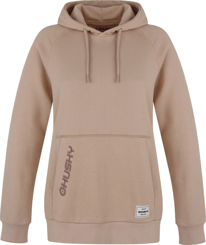 Dámská bavlněná mikina HUSKY Buggy L béžová Velikost: L