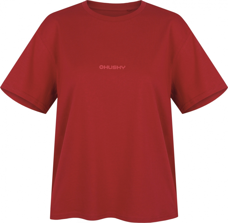 Dámské bavlněné triko HUSKY Tee Stamp L červené Velikost: S