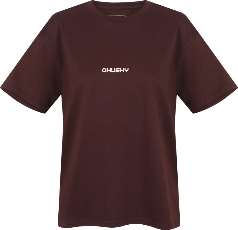 Dámské bavlněné triko HUSKY Tee Stamp L hnědé Velikost: S