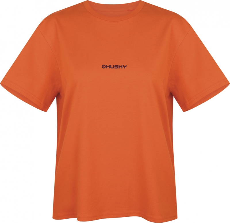Dámské bavlněné triko HUSKY Tee Stamp L oranžové Velikost: S