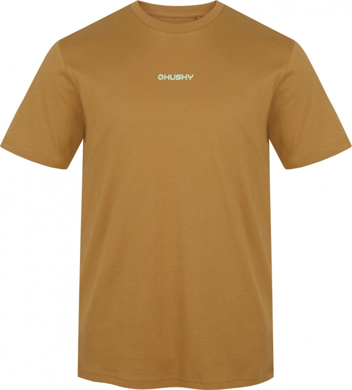 Pánské bavlněné triko HUSKY Tee Walker M hnědé Velikost: XXXL