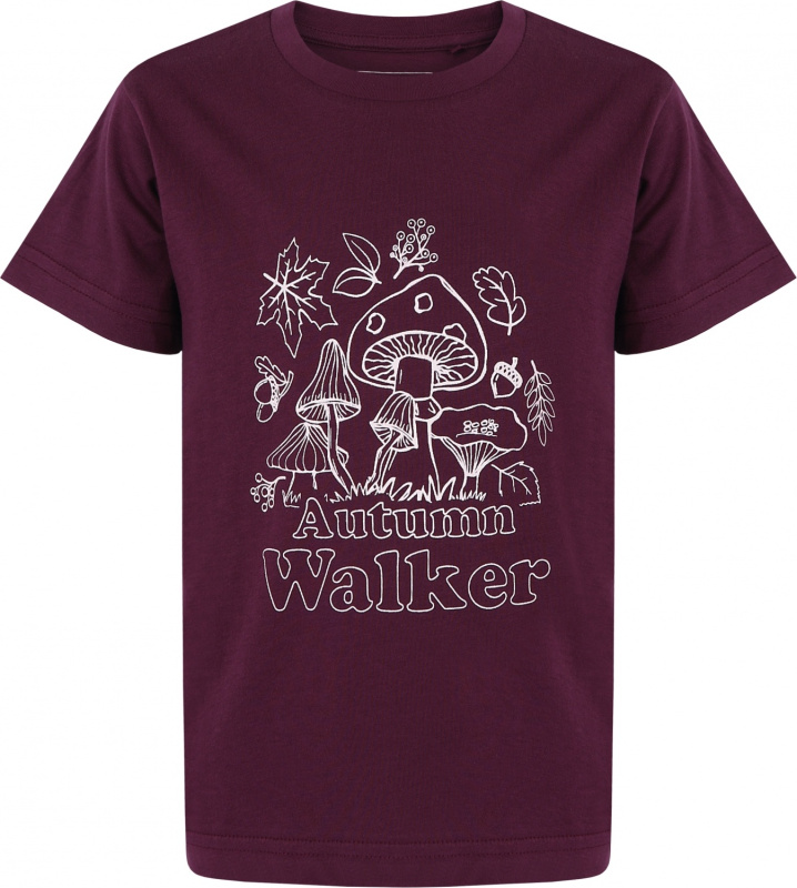 Dětské bavlněné triko HUSKY Tee Mushroom K fialové Velikost: 128