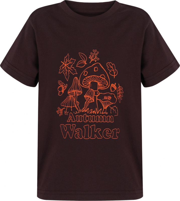 Dětské bavlněné triko HUSKY Tee Mushroom K hnědé Velikost: 128
