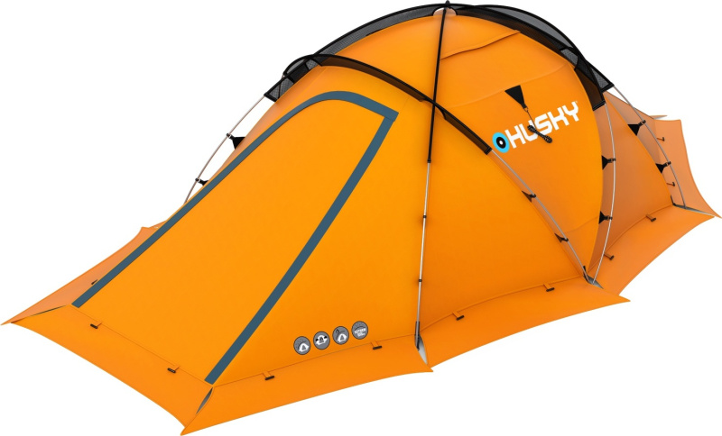 Expediční stan HUSKY pro 3 osoby Fighter 3-4 orange Velikost: onesize