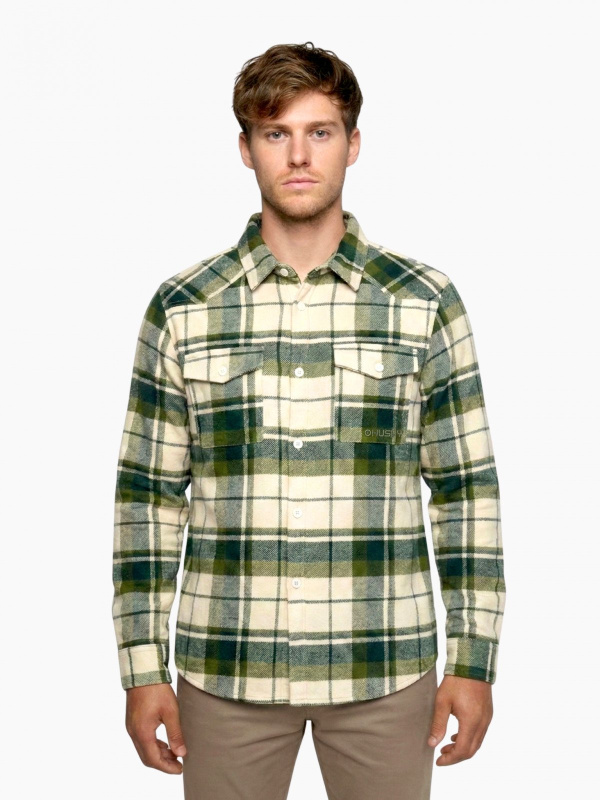 Pánská flanelová košile HUSKY Gaia M zelená Velikost: S