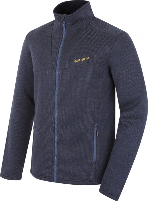 Pánský svetr na zip HUSKY Akra M modrý Velikost: XXXL