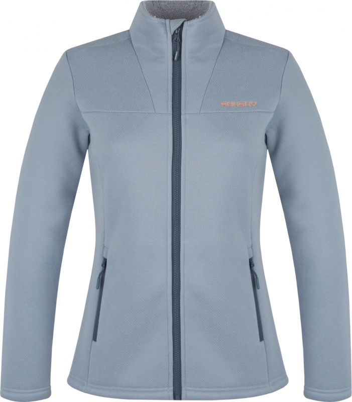 Dámský svetr na zip HUSKY Akra L modrý Velikost: XXL