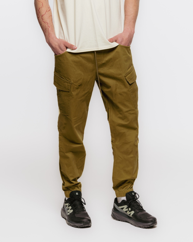 Pánské bavlněné kalhoty HUSKY Roy M khaki Velikost: XXL - long