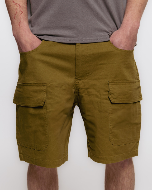 Pánské bavlněné kraťasy HUSKY Kobus M khaki Velikost: M