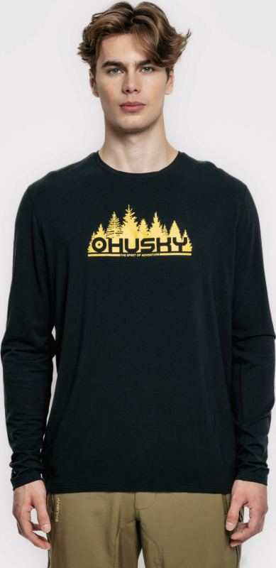 Husky Mertis Long M S, black Pánské triko