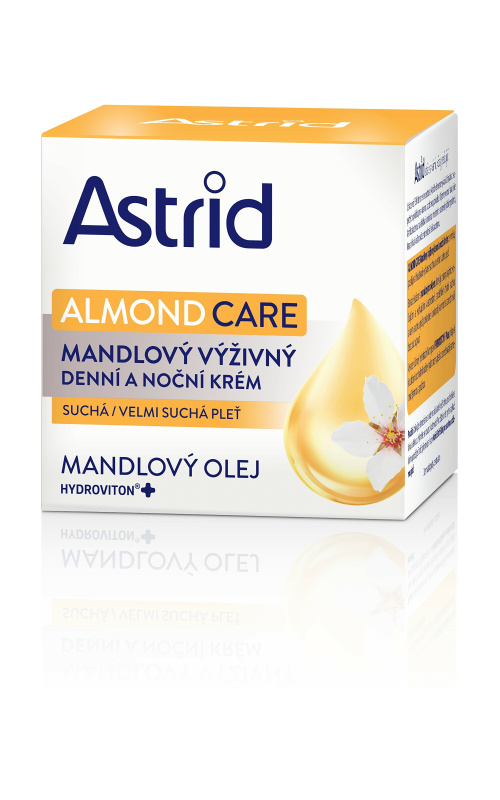 ASTRID MANDLOVÝ výživný denní a noční krém pro suchou a velmi suchou pleť, 50 ml