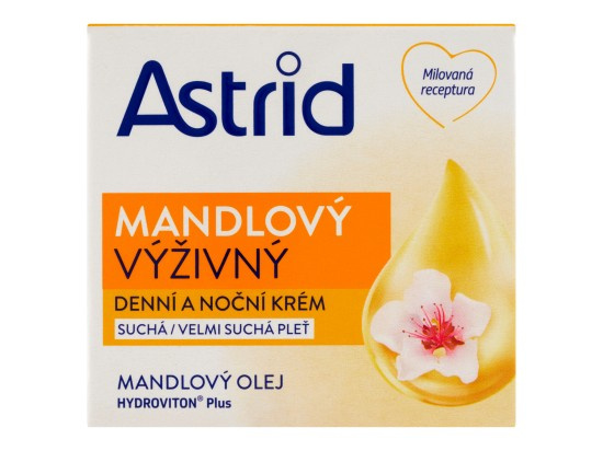 ASTRID MANDLOVÝ výživný denní a noční krém pro suchou a velmi suchou pleť, 50 ml