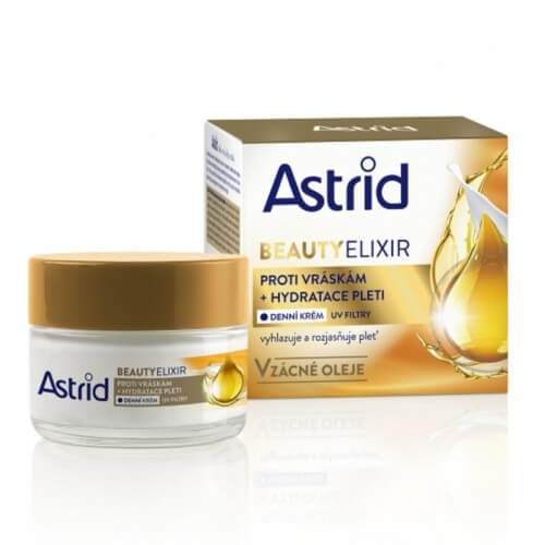 ASTRID BEAUTY ELIXIR Hydratační denní krém proti vráskám s UV filtry, 50 ml