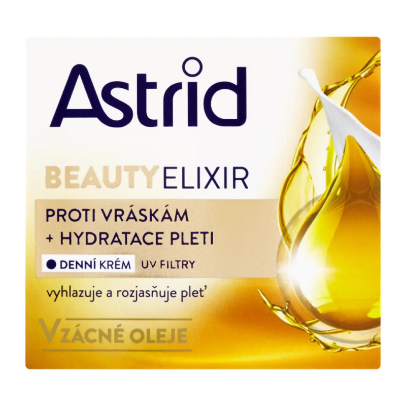 ASTRID BEAUTY ELIXIR Hydratační denní krém proti vráskám s UV filtry, 50 ml