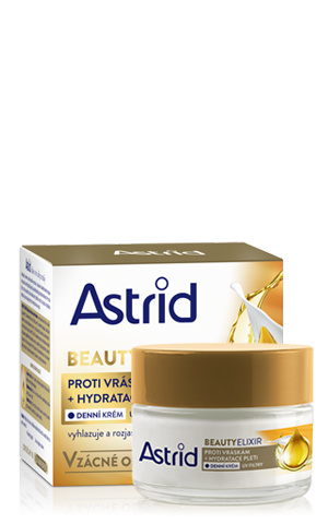 ASTRID BEAUTY ELIXIR Hydratační denní krém proti vráskám s UV filtry, 50 ml