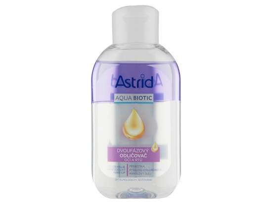 ASTRID AQUA BIOTIC Dvoufázový odličovač očí a rtů, 125ml