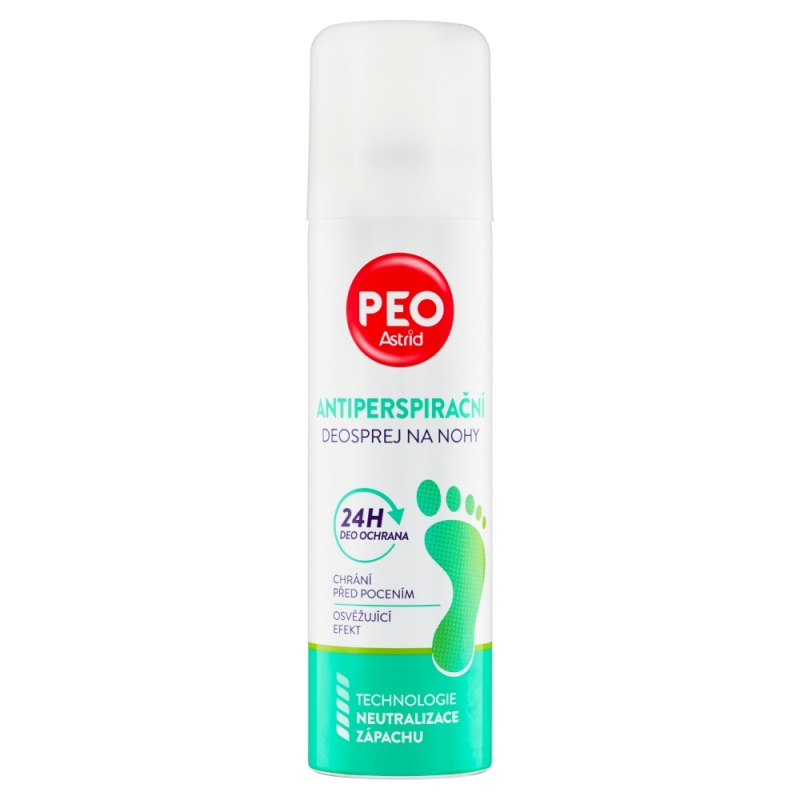 ASTRID PEO Antiperspirační deosprej na nohy, 150 ml