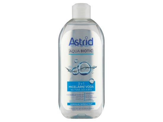 ASTRID AQUA BIOTIC micelární voda 3v1, normální a smíšená pleť, 400 ml