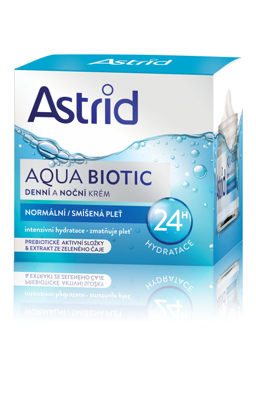 ASTRID AQUA BIOTIC Denní a noční krém pro normální a smíšenou pleť, 50ml