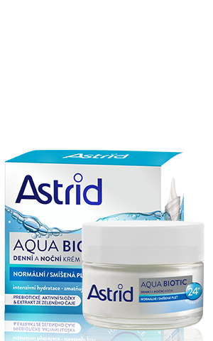ASTRID AQUA BIOTIC Denní a noční krém pro normální a smíšenou pleť, 50ml