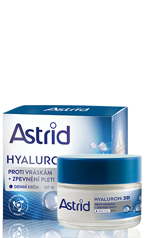 ASTRID HYALURON 3D Zpevňující denní krém proti vráskám OF 10, 50 ml