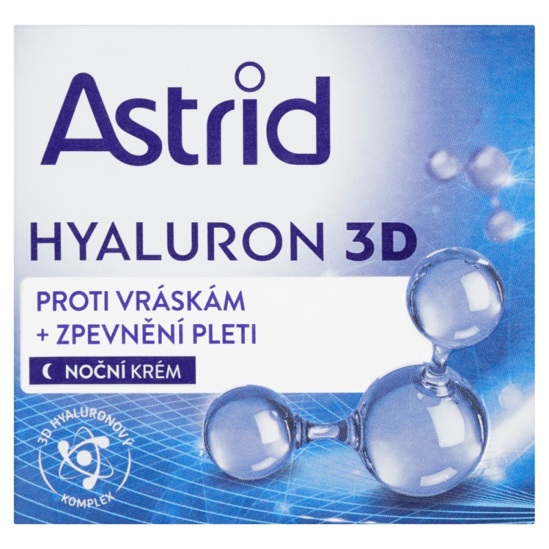 ASTRID HYALURON 3D Zpevňující noční krém proti vráskám, 50 ml
