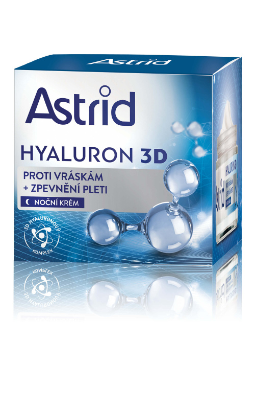ASTRID HYALURON 3D Zpevňující noční krém proti vráskám, 50 ml