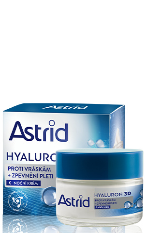 ASTRID HYALURON 3D Zpevňující noční krém proti vráskám, 50 ml