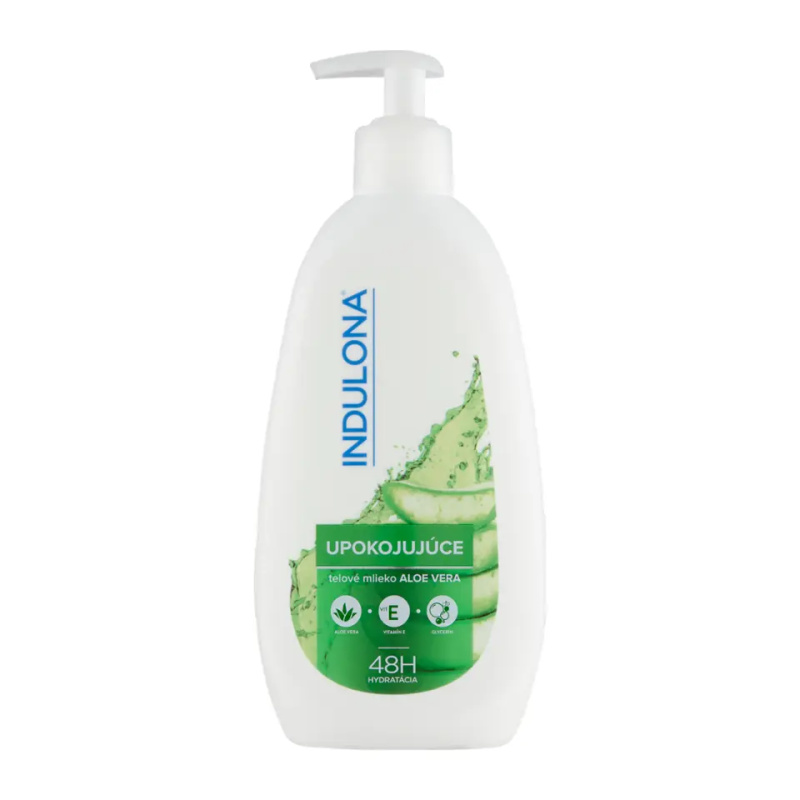 Indulona Zklidňující tělové mléko- Aloe vera, 400ml