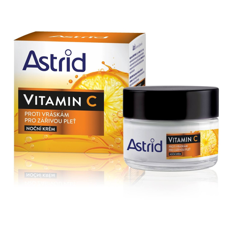 ASTRID VITAMIN C noční krém proti vráskám pro zářivou pleť, 50ml