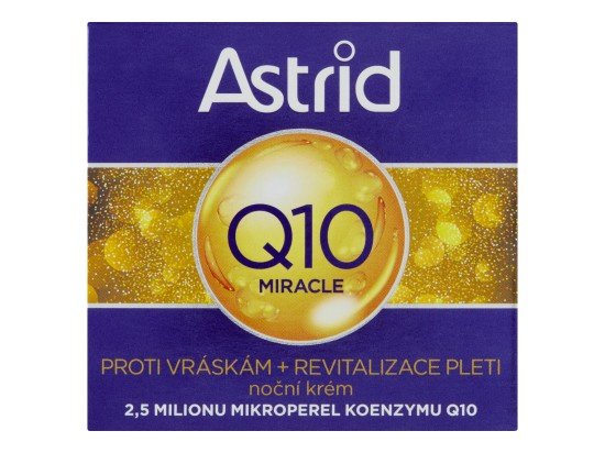 ASTRID Q10 MIRACLE Noční krém proti vráskám, 50 ml