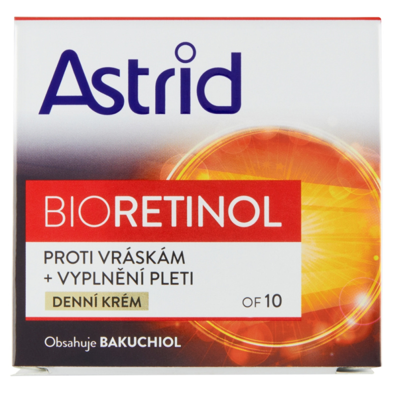 ASTRID BIORETINOL Denní krém proti vráskám OF10, 50ml