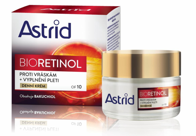 ASTRID BIORETINOL Denní krém proti vráskám OF10, 50ml