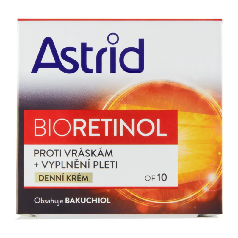 ASTRID BIORETINOL Denní krém proti vráskám OF10, 50ml