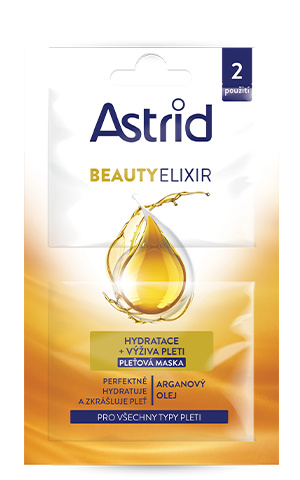 ASTRID BEAUTY ELIXIR Hydratační a vyživující pleťová maska 2x8 ml