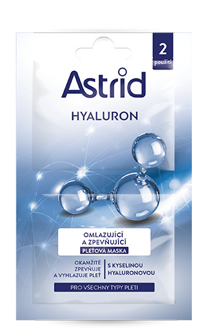 ASTRID HYALURON krémová maska, 2x8 ml