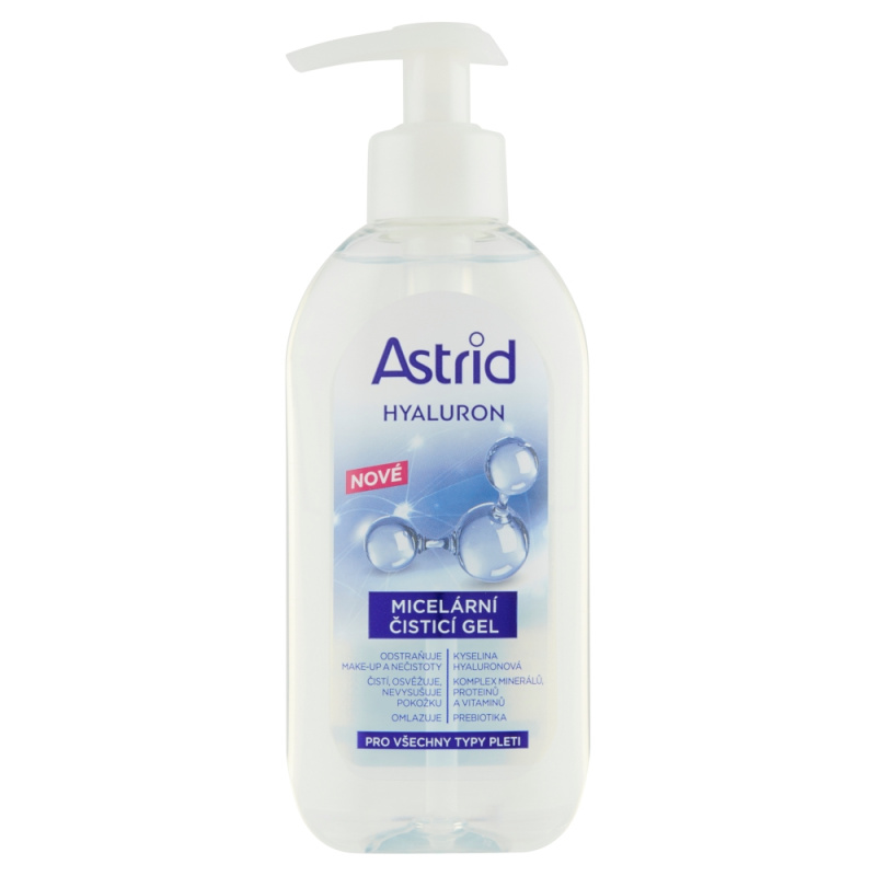 ASTRID HYALURON čistící micelární gel, 200 ml