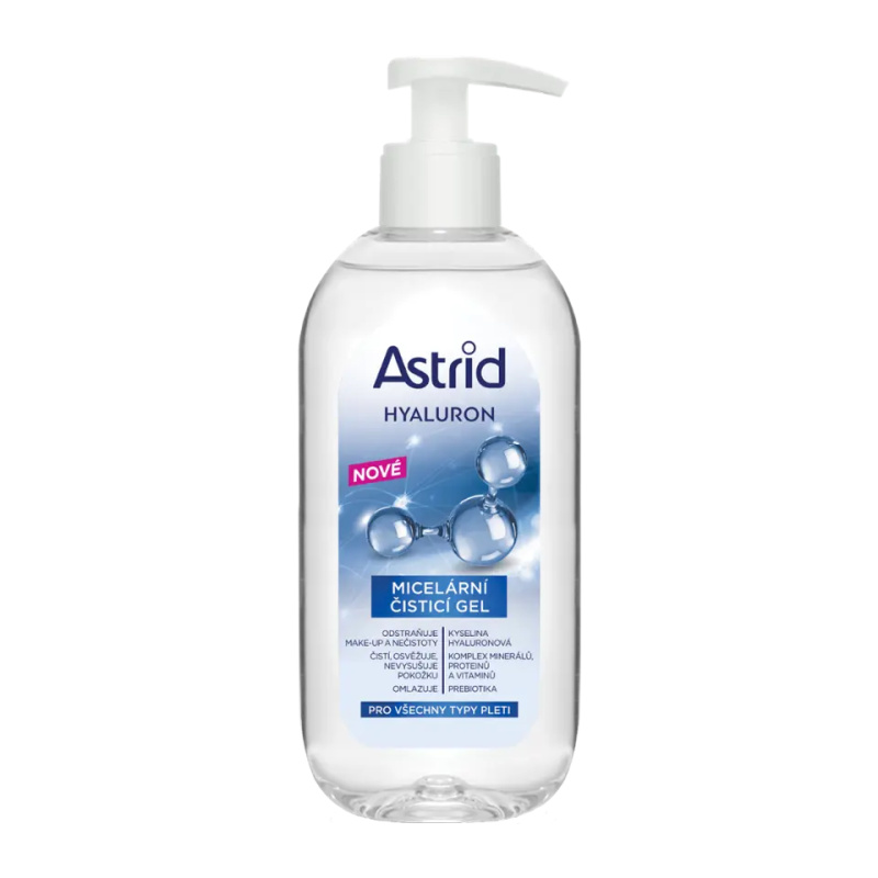 ASTRID HYALURON čistící micelární gel, 200 ml
