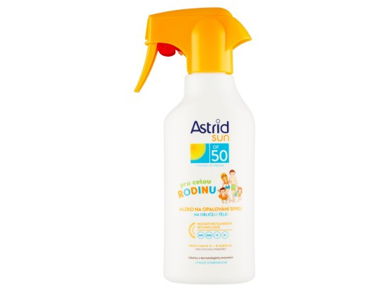 ASTRID Sun Mléko na opalování sprej pro celou rodinu OF 50 270 ml