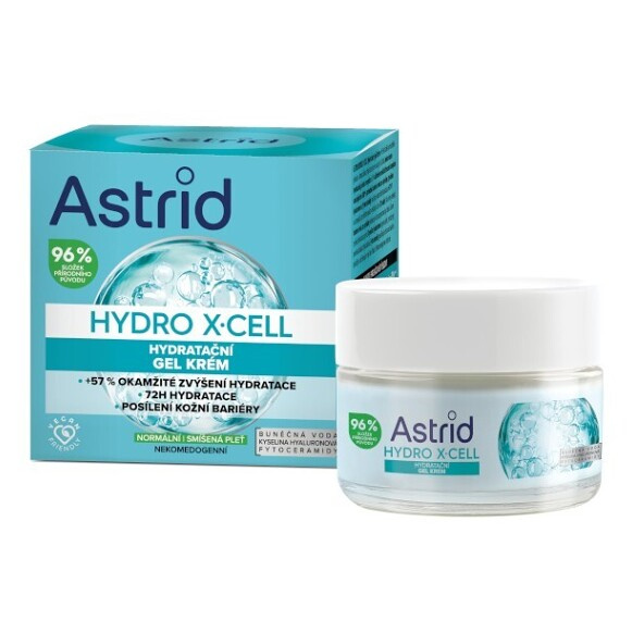 ASTRID HYDRO X-CELL Hydratační gel krém, 50ml