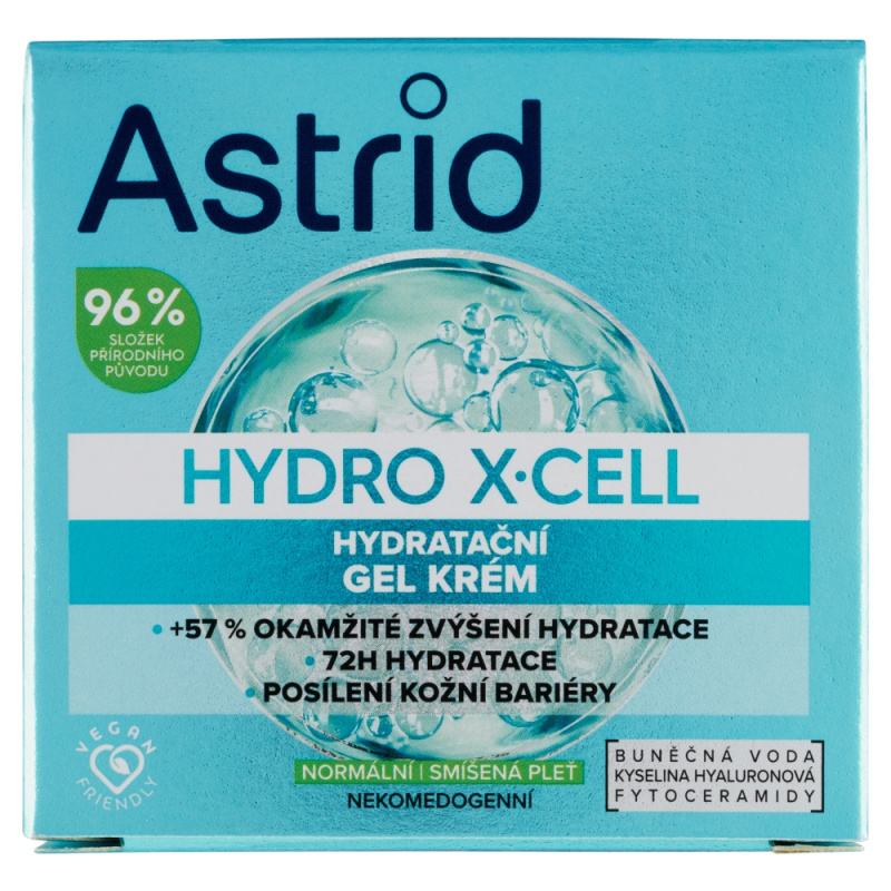ASTRID HYDRO X-CELL Hydratační gel krém, 50ml