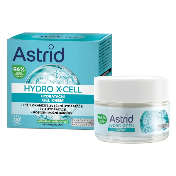 ASTRID HYDRO X-CELL Hydratační gel krém, 50ml