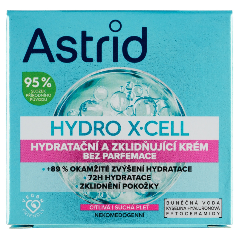 Astrid Hydro X–cell hydratační a zklidňující krém pro citlivou pleť