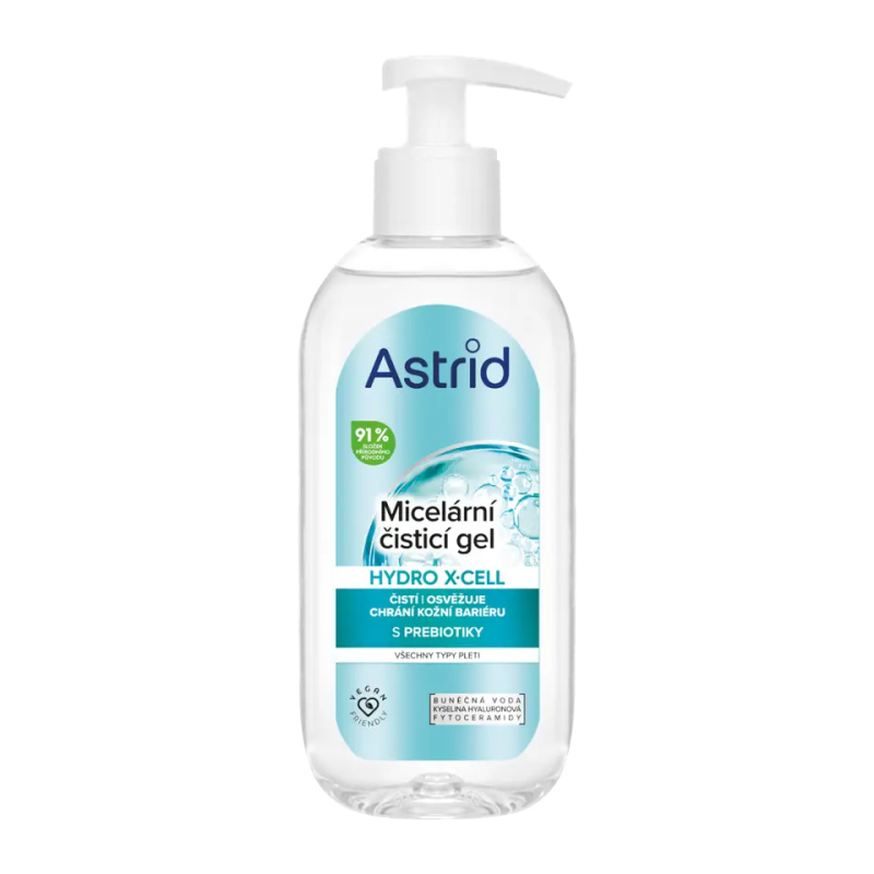 ASTRID Hydro X-Cell Micelární čisticí gel pro všechny typy pleti 200 ml