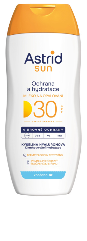 Astrid Sun - hydratační mléko na opalování - SPF30, 200 ml