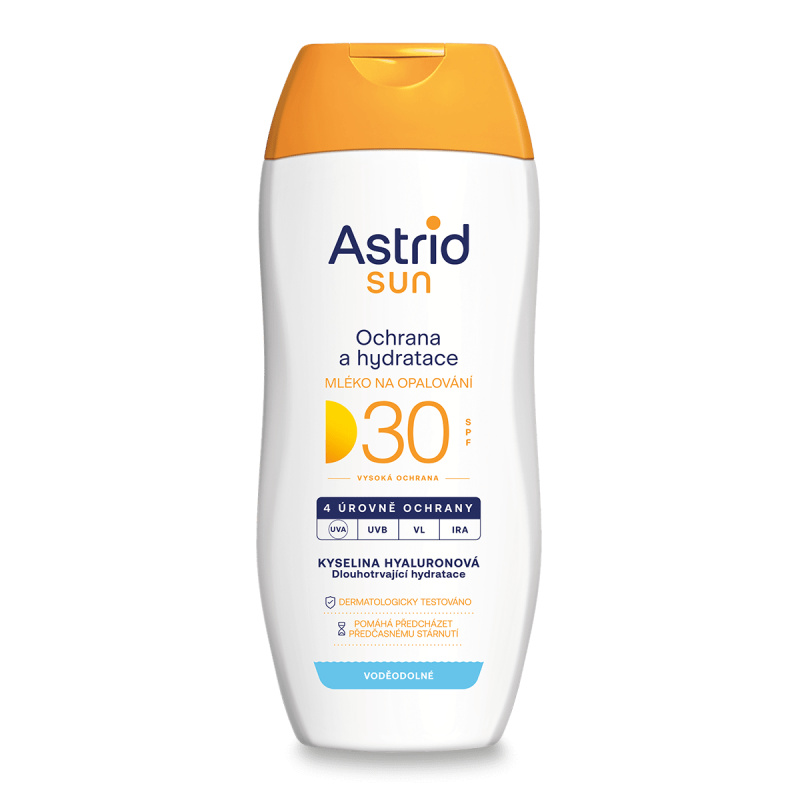Astrid Sun - hydratační mléko na opalování - SPF30, 200 ml