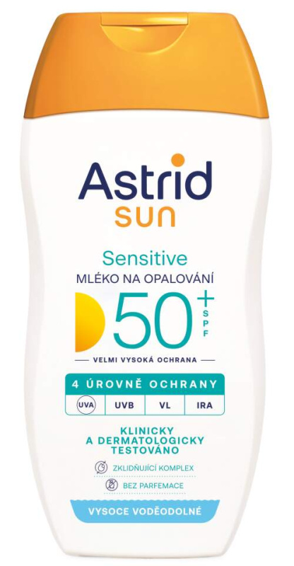 Astrid SUN Sensitive Mléko na opalování SPF50+ 150 ml
