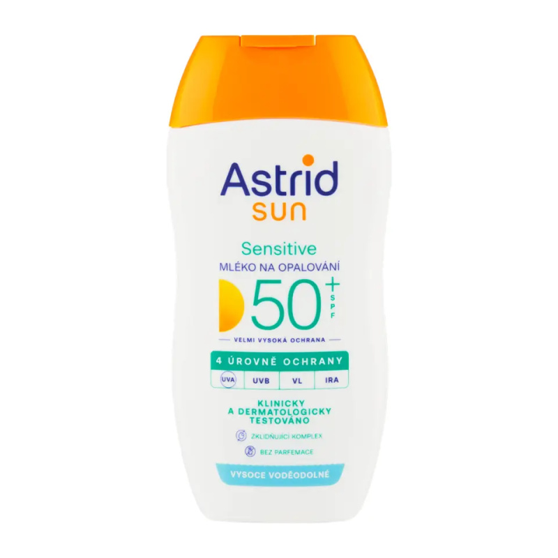 Astrid SUN Sensitive Mléko na opalování SPF50+ 150 ml